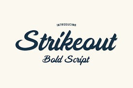 Strikeout Font preview